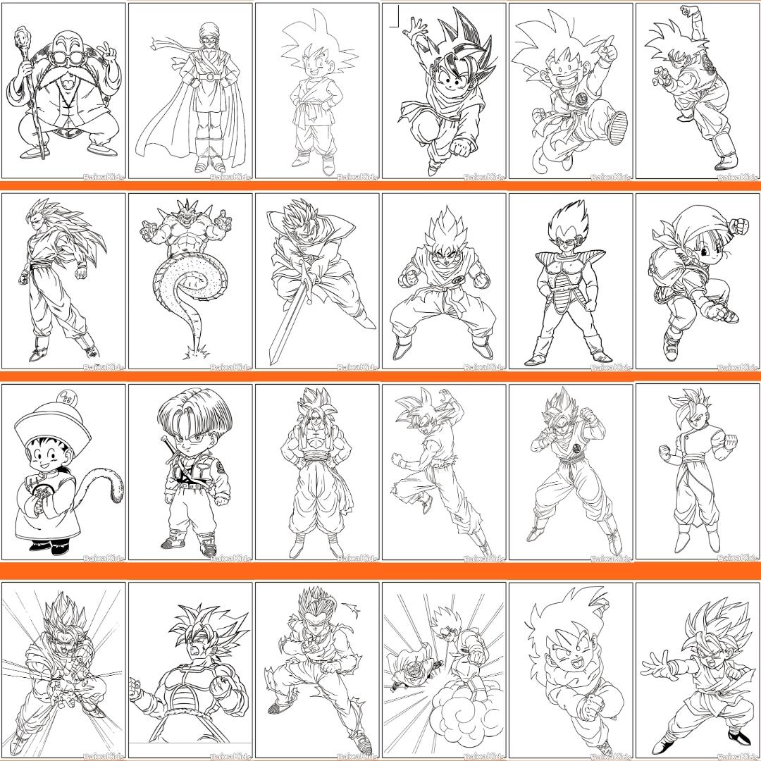 desenhos de anime para colorir