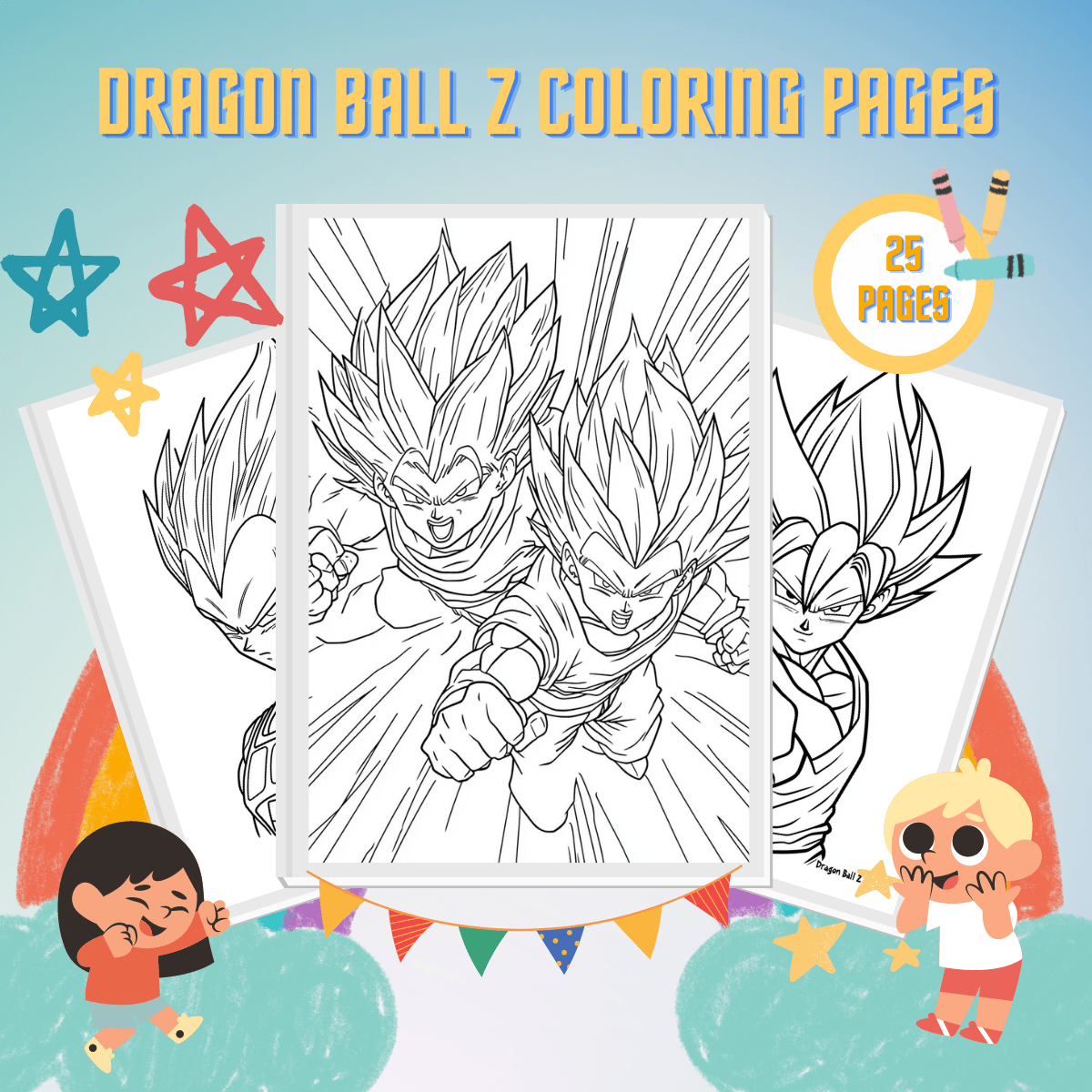 imagens de dragon ball z para imprimir e colorir