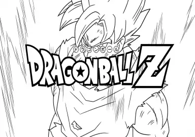 vegeta final flash para colorir