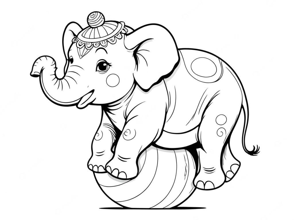 elefante para pintar