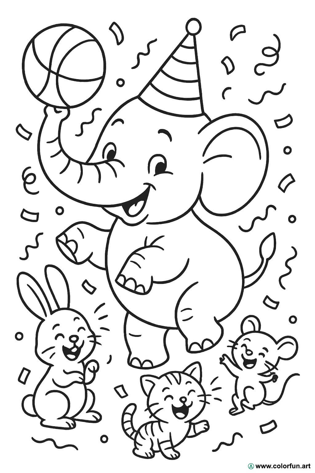 elefante para pintar