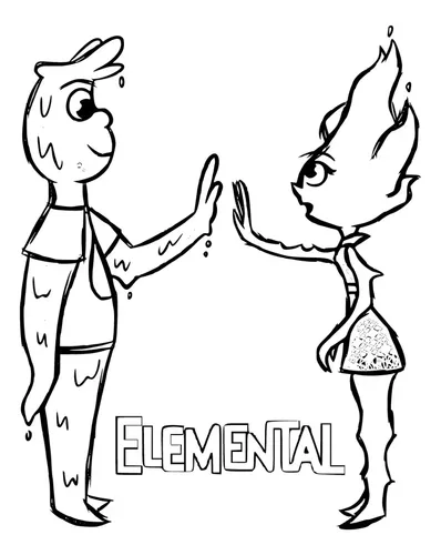 elementos básicos arte para colorir