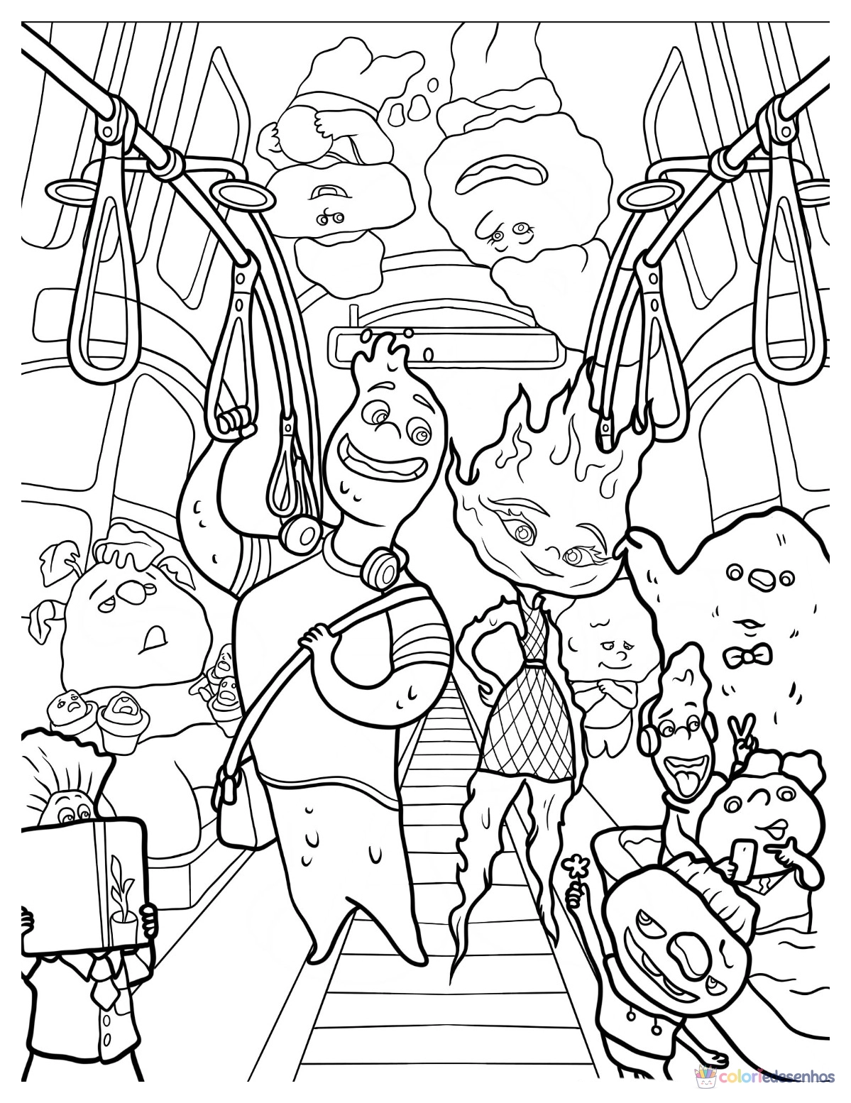 fundamentos do desenho para colorir