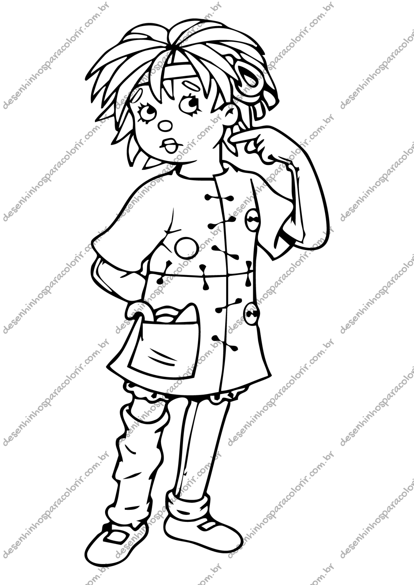 desenho da emília para imprimir