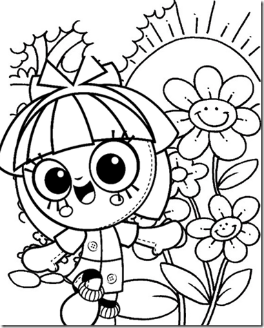 emília em tamanho grande para colorir