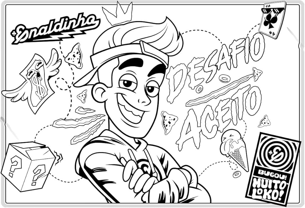 Enaldinho e amigos para colorir