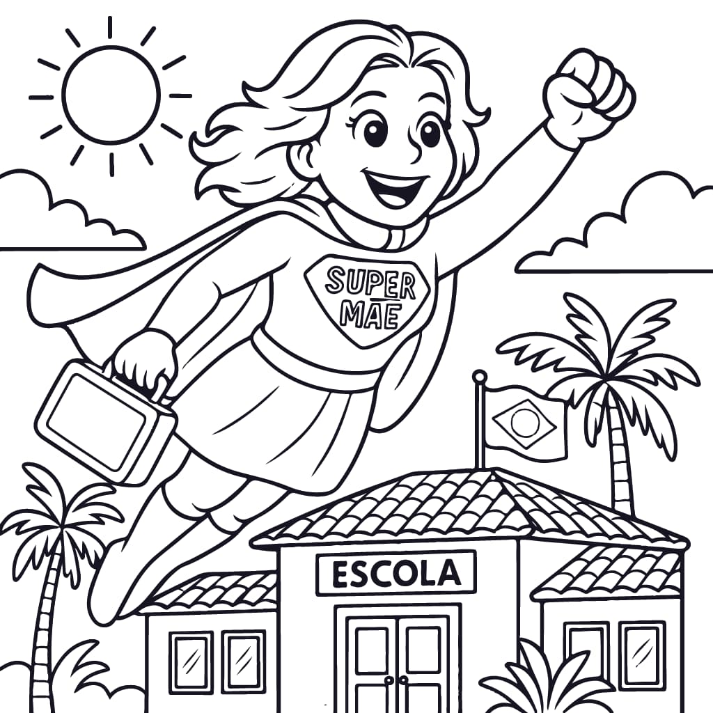 desenhos escolares para colorir