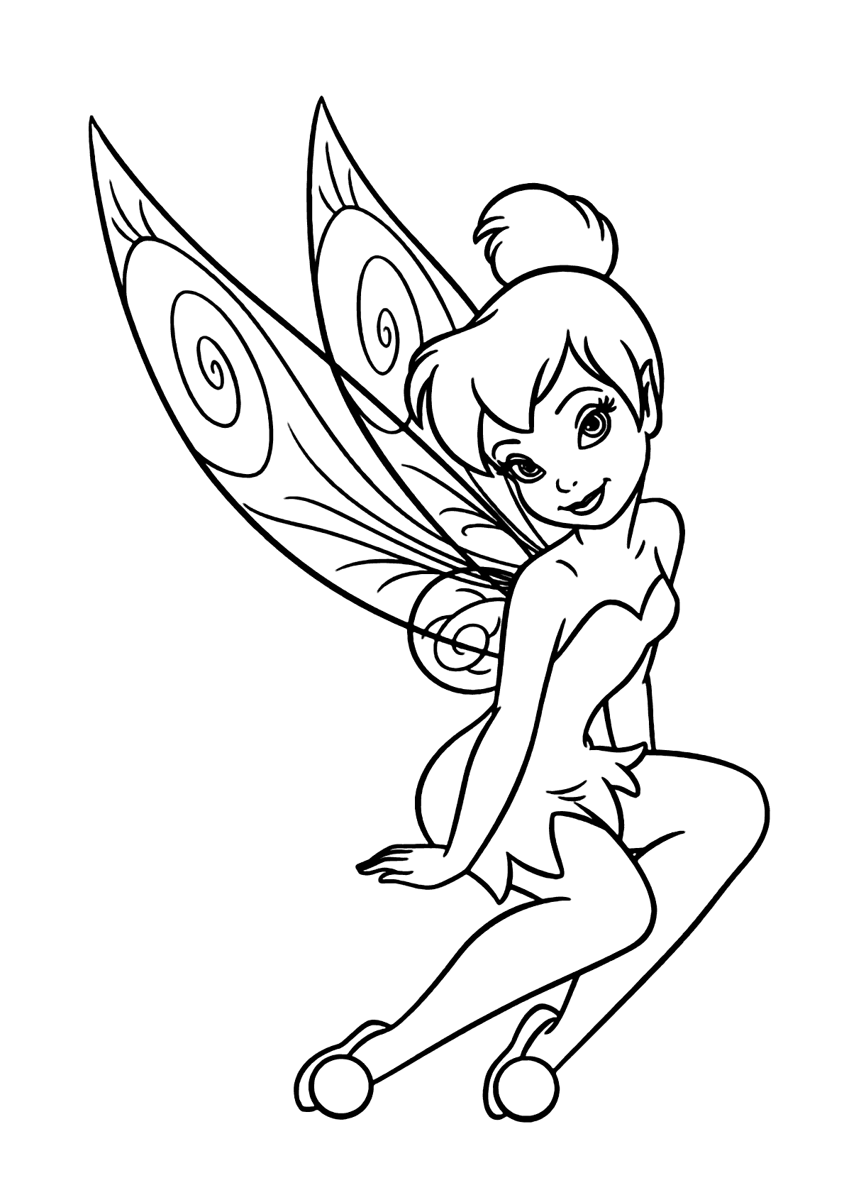 desenho de fada para pintar