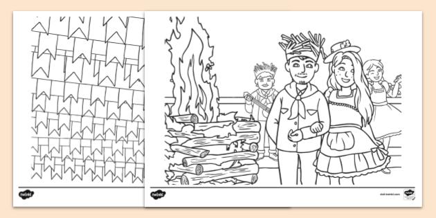 desenho festa junina para imprimir