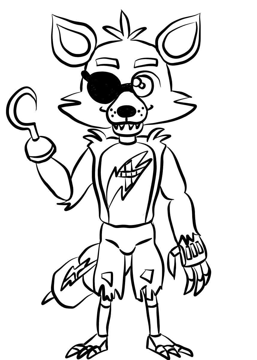desenhos fnaf filme para colorir