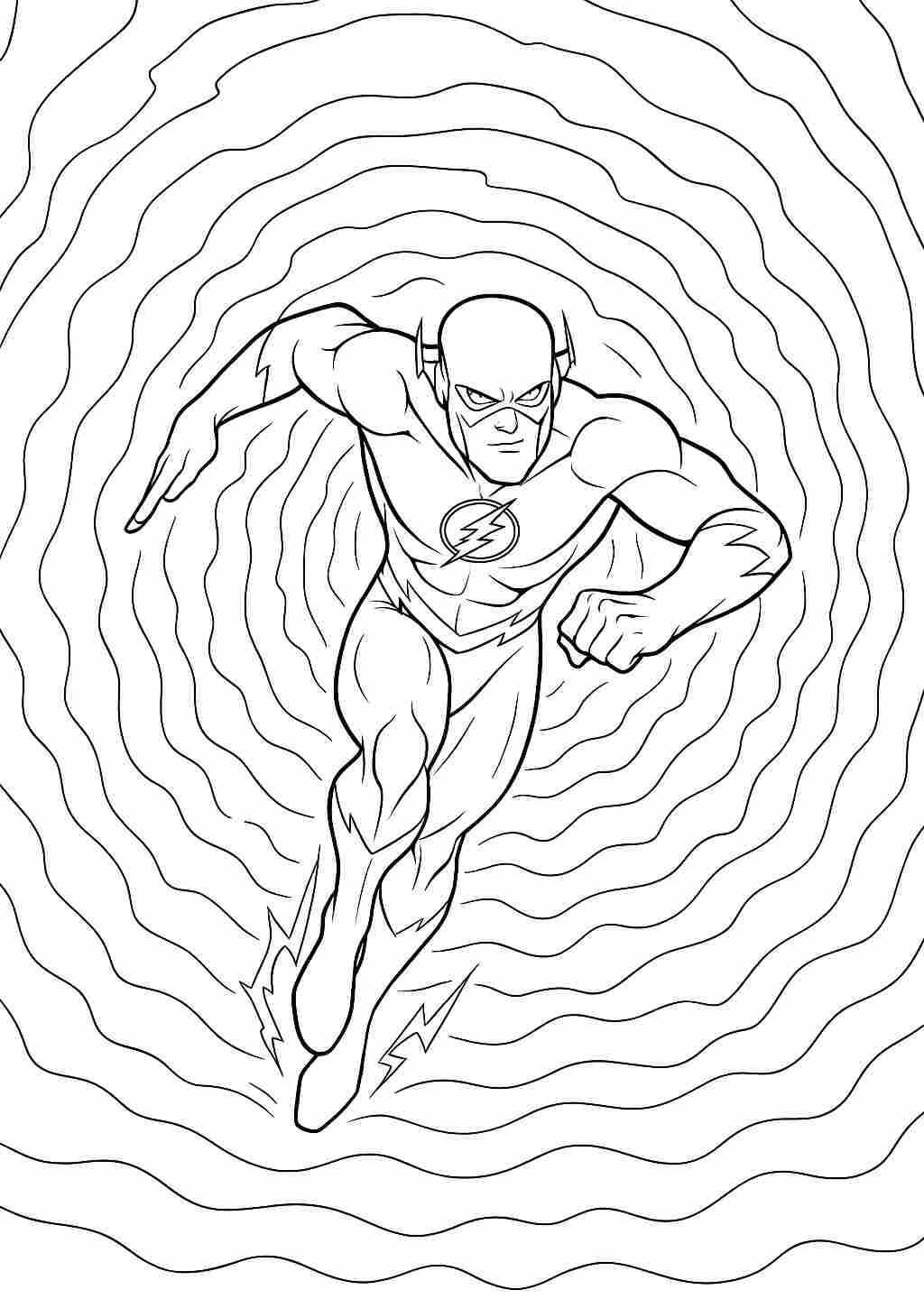 flash desenho para colorir e imprimir