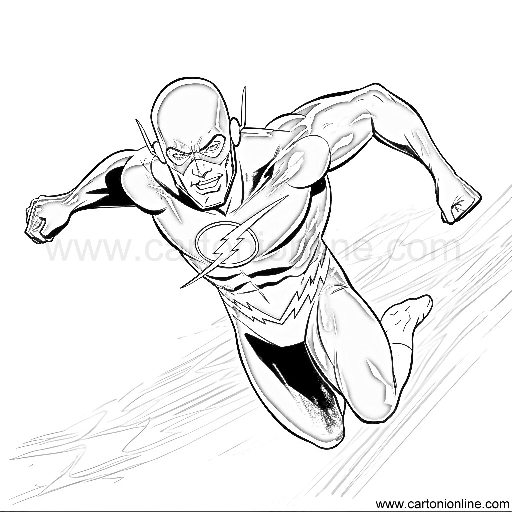 flash desenho para colorir e imprimir