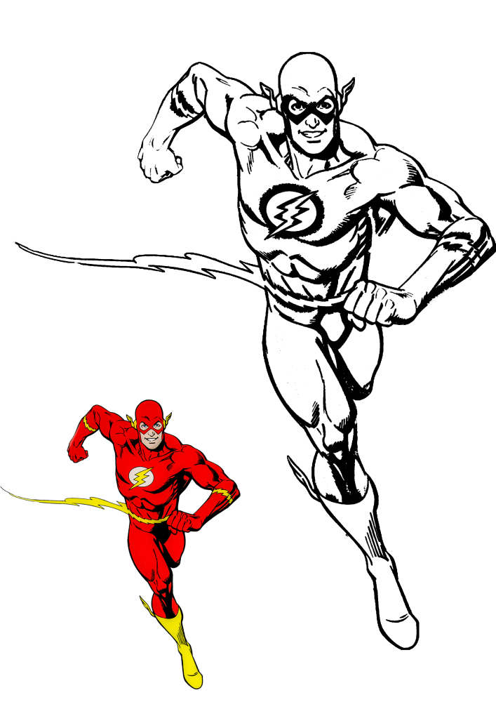desenhos do flash para colorir grátis