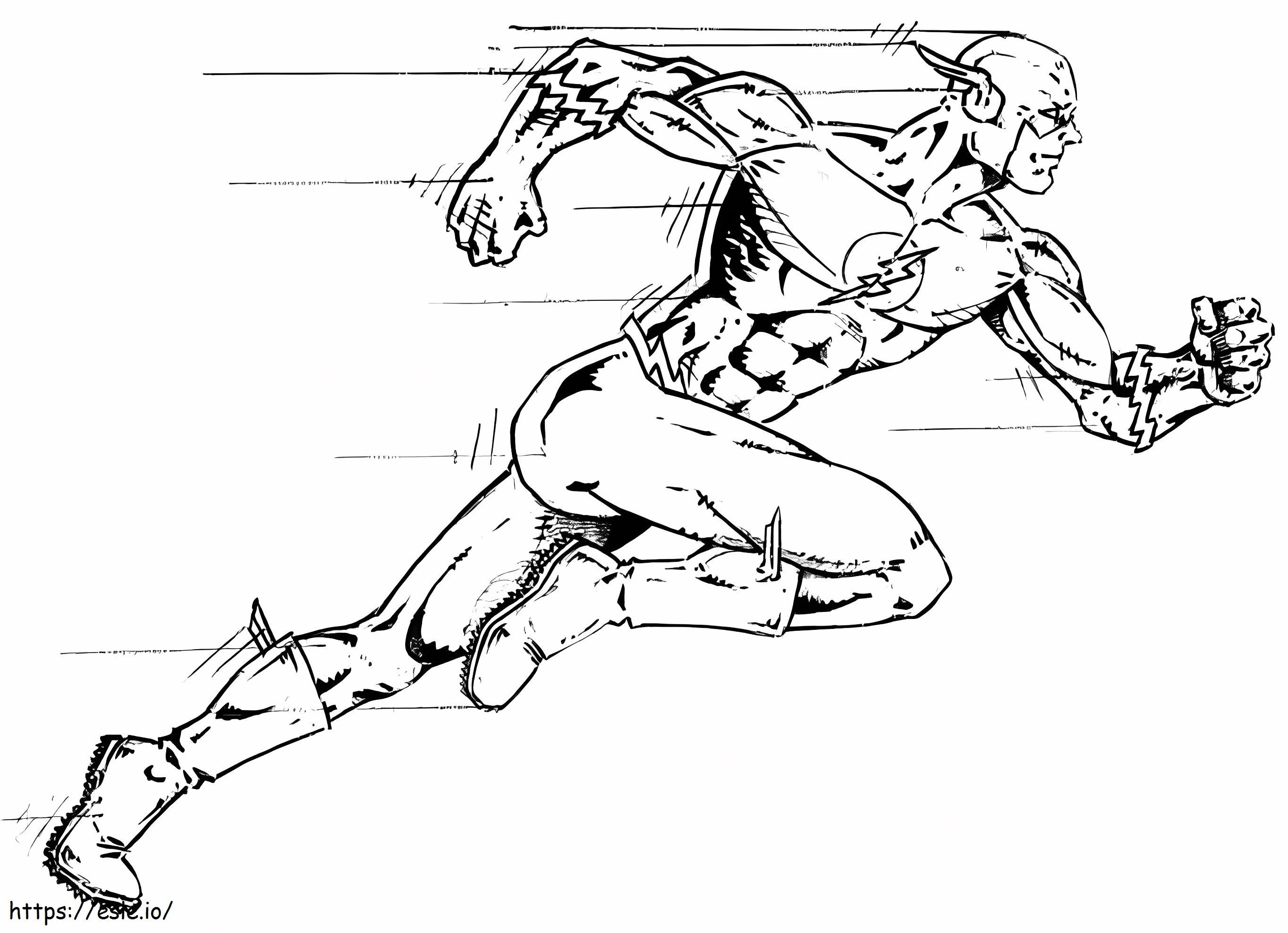 flash e liga da justiça para colorir