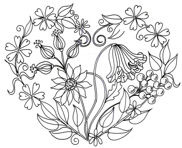 flores para colorir online