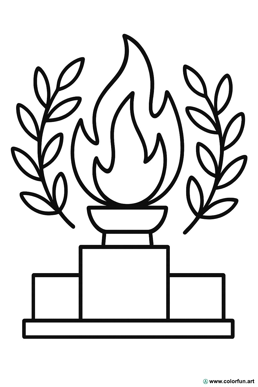 emoji de fogo para colorir