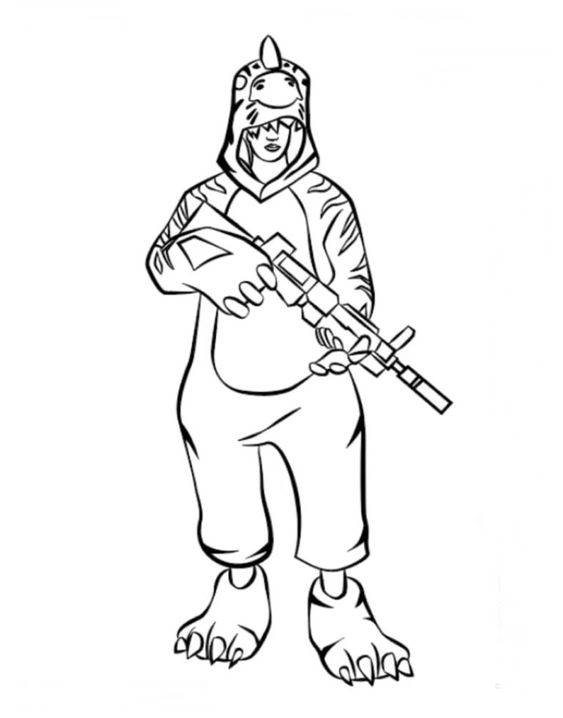 desenhos de Free Fire para colorir Top Criminal (verde, azul, vermelho)