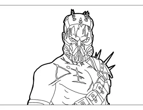desenhos de Free Fire para colorir Alok
