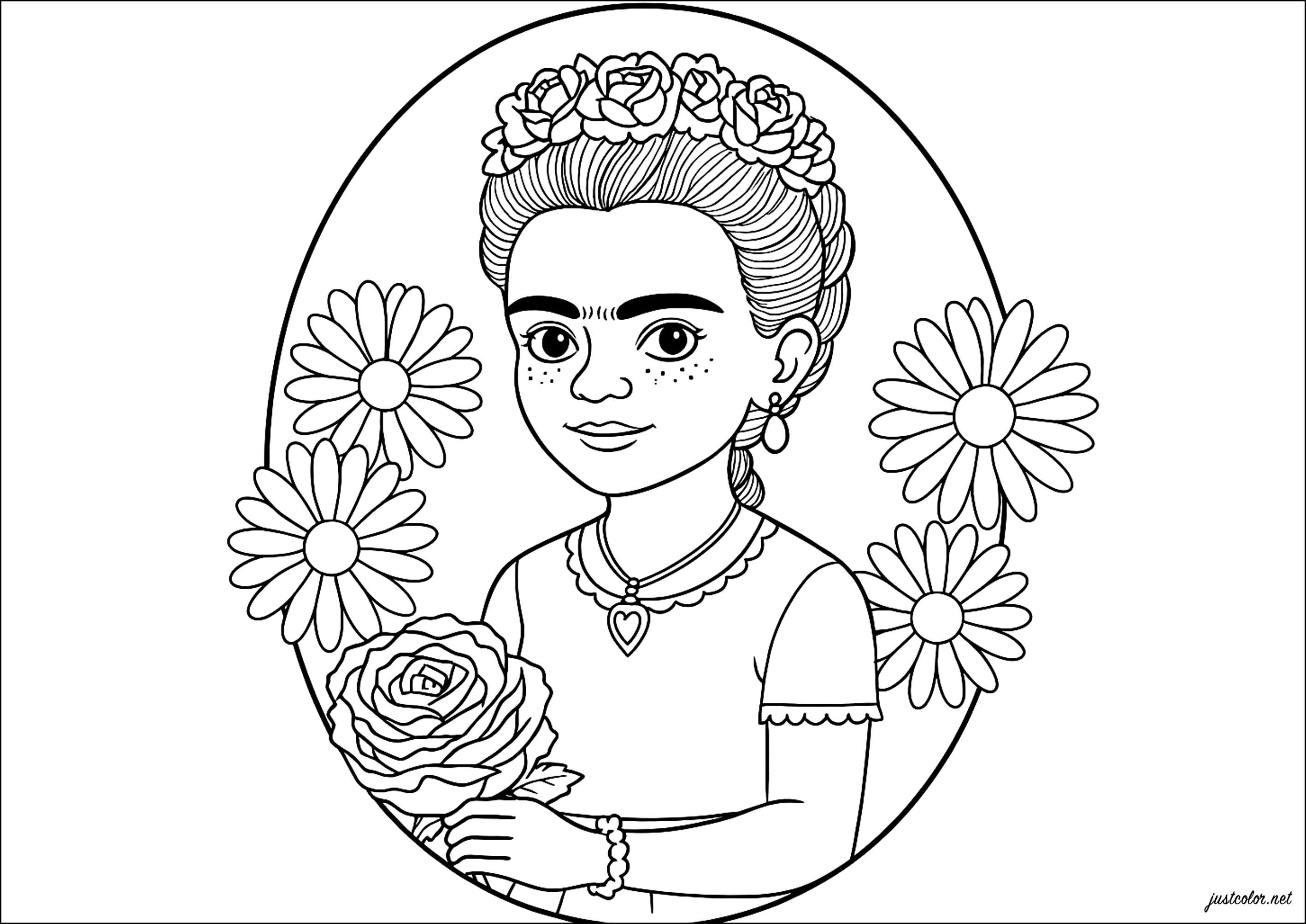 desenhos de frida kahlo para imprimir