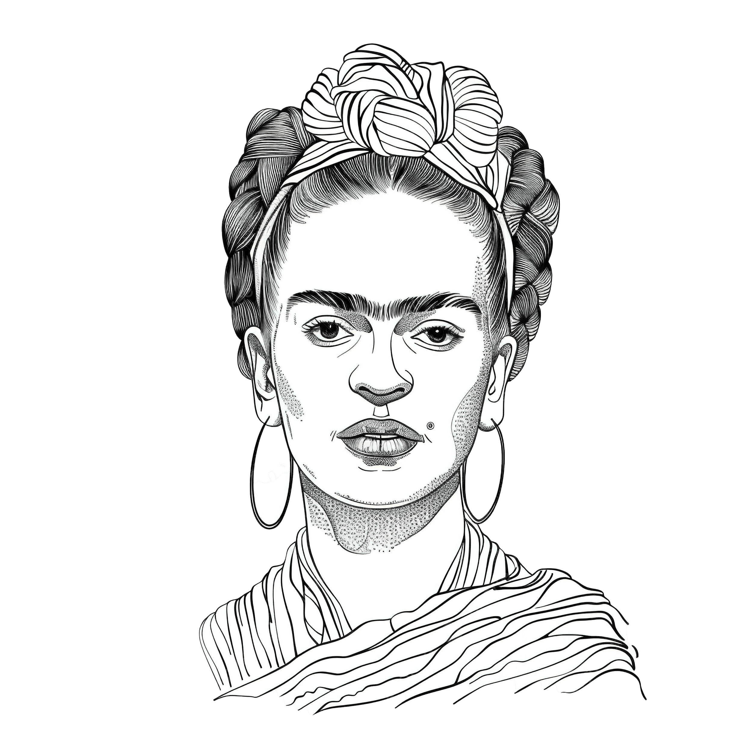 desenhos de frida kahlo para imprimir