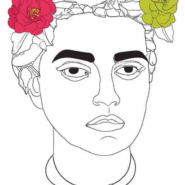 frida kahlo para pintar