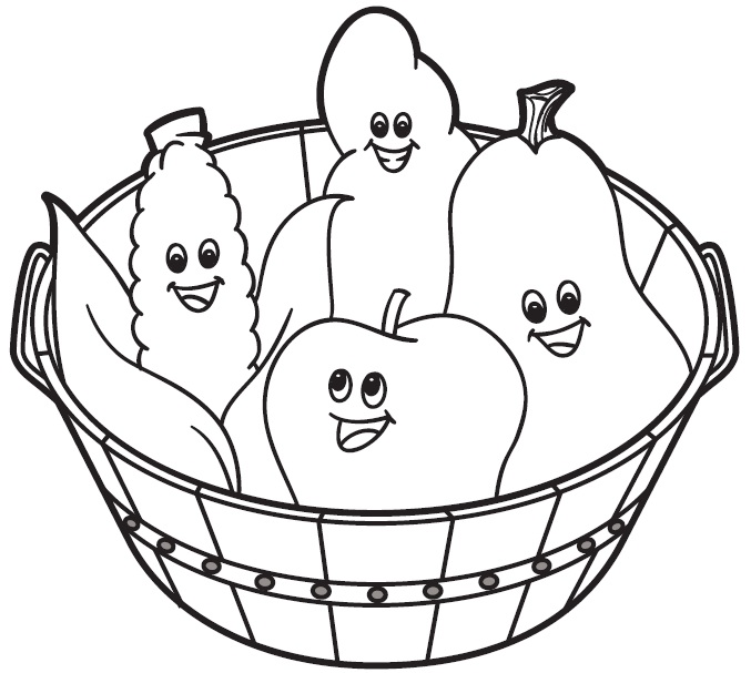 desenhos de frutas para imprimir grátis