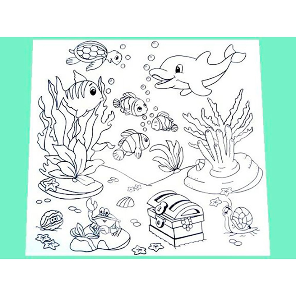 fundo do mar para colorir e imprimir