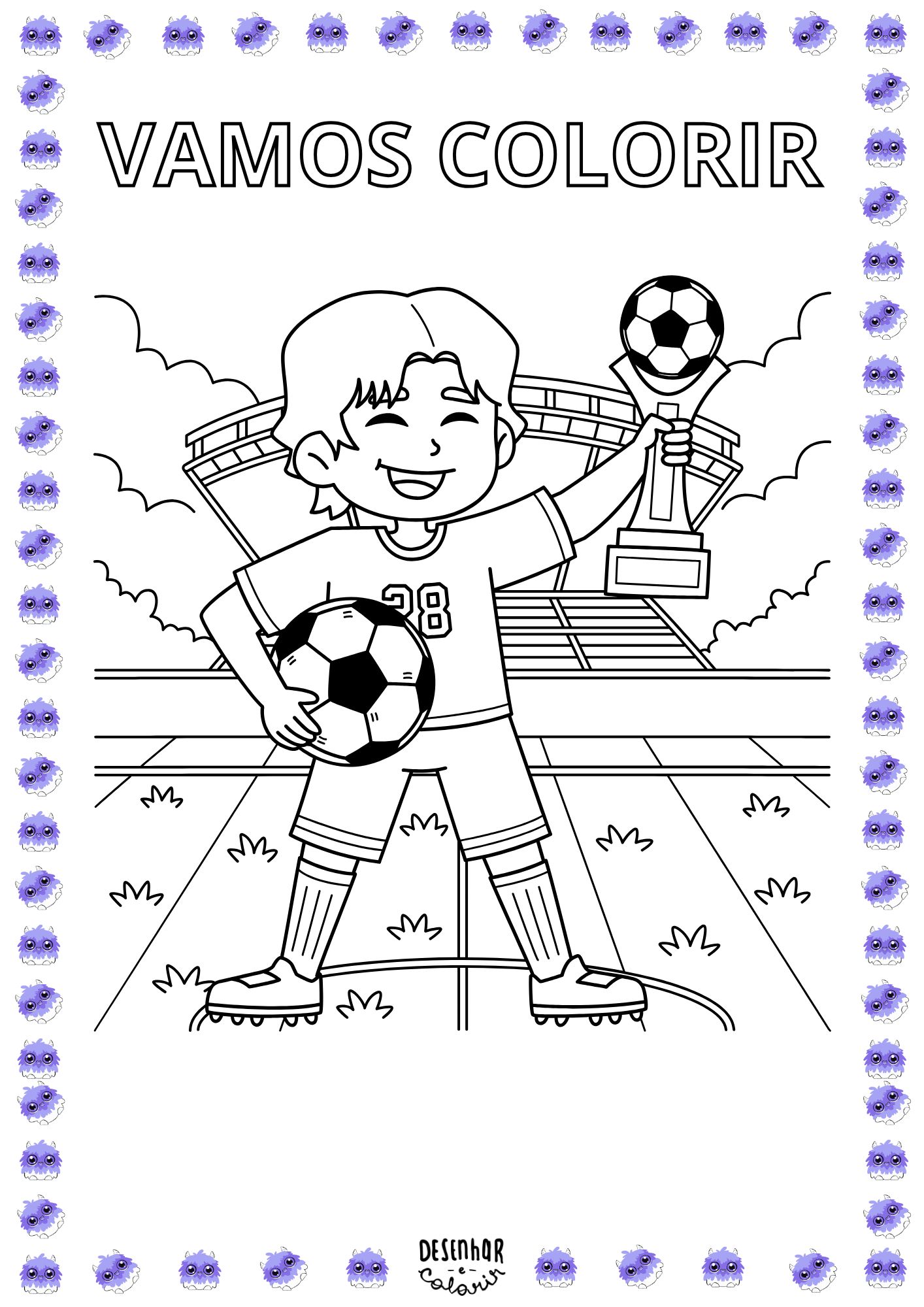 desenhos da copa do mundo para colorir
