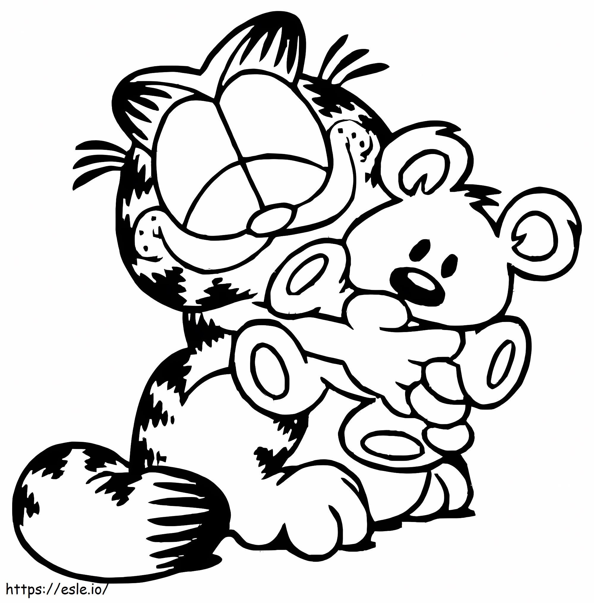 garfield para colorir pdf