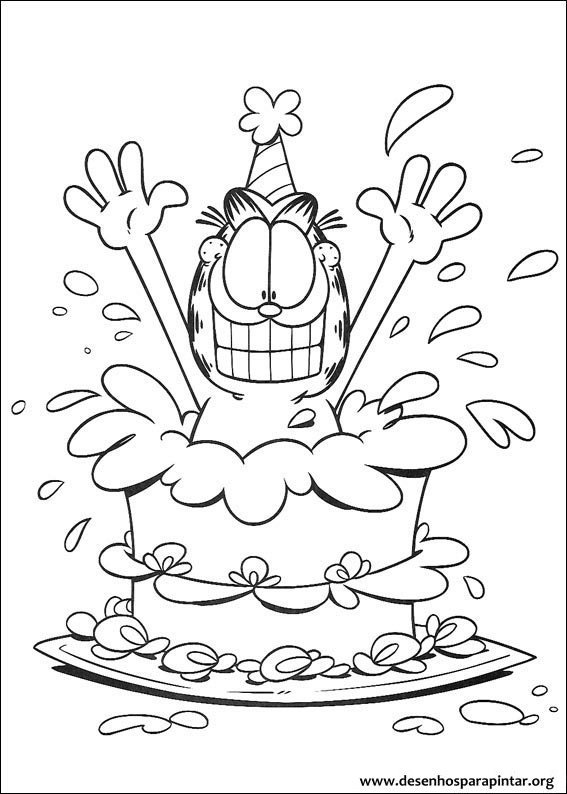 desenhos do jon arbuckle para colorir