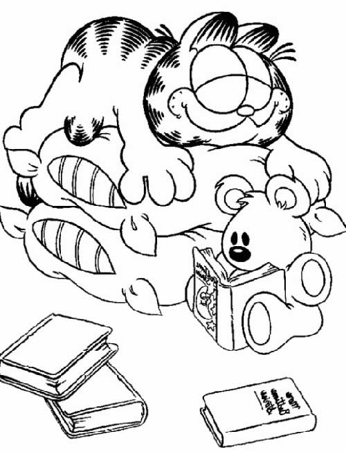 garfield para colorir pdf