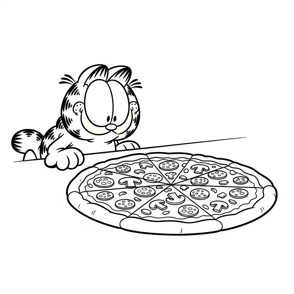 desenhos do jon arbuckle para colorir