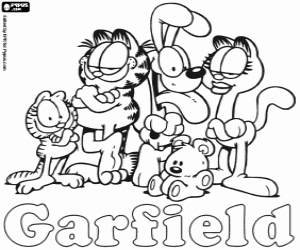 desenhos do jon arbuckle para colorir