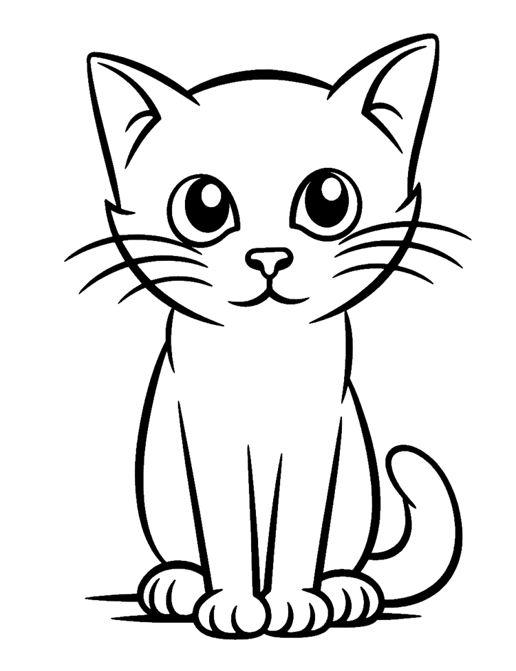 gatinhos para colorir