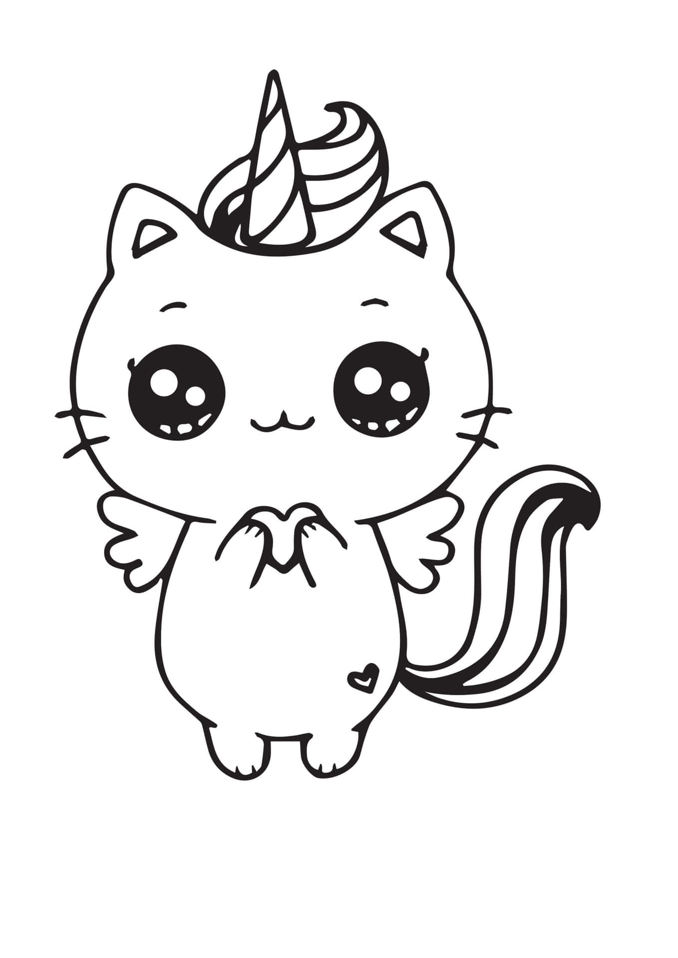 gato preto para colorir