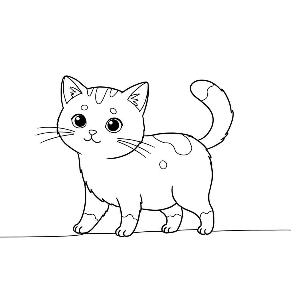 moldes de gato para colorir