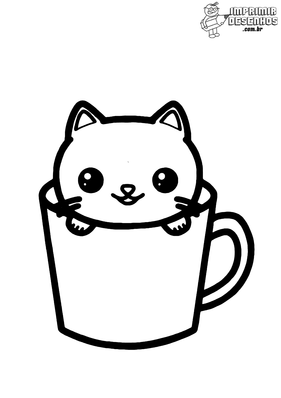 desenhos de gatos fofos para colorir