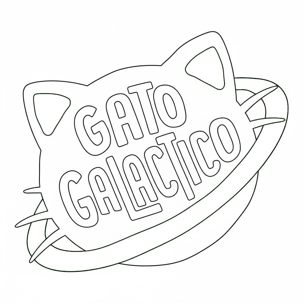 atividade gato galáctico colorir