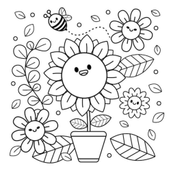 desenho de girassol para adultos