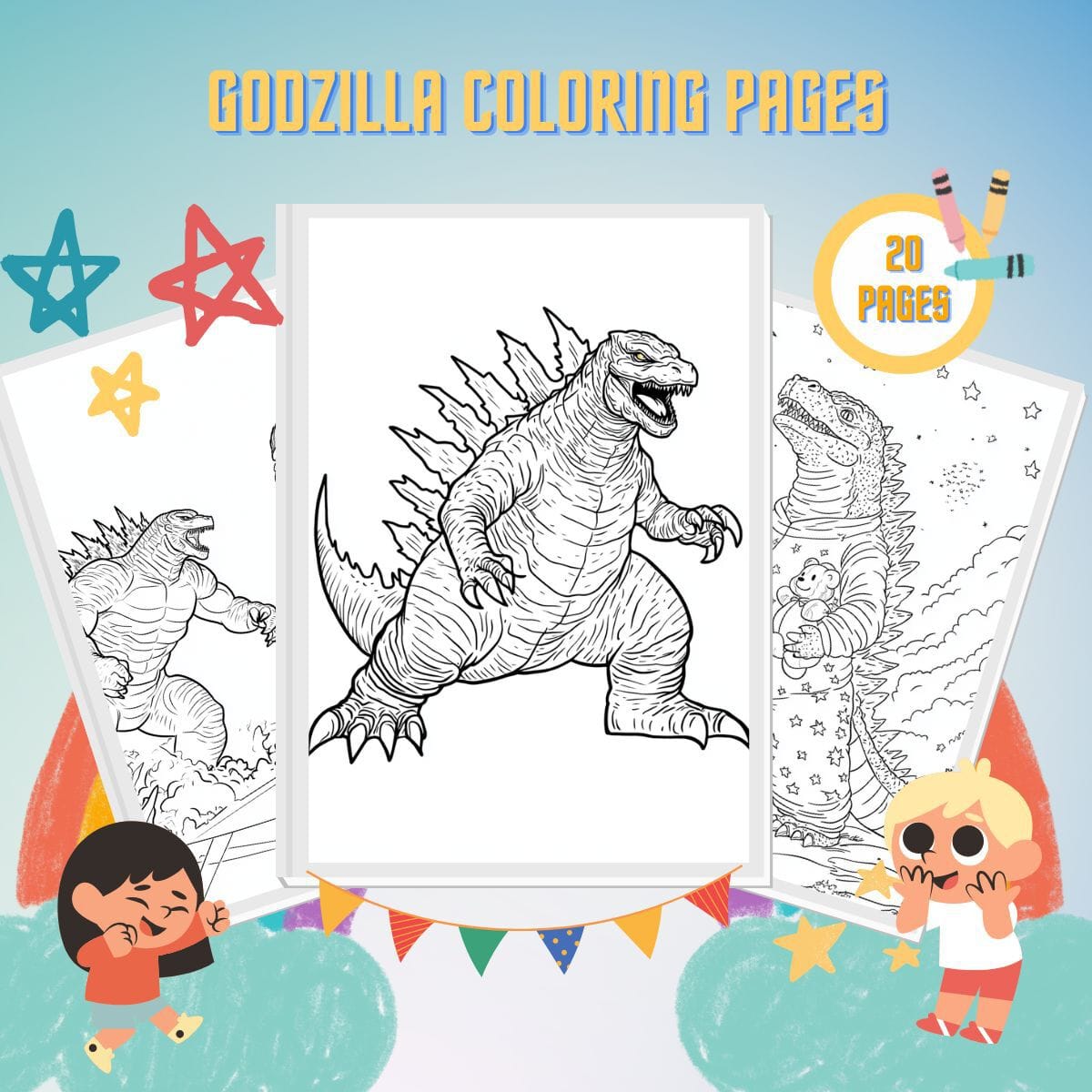 Mechagodzilla para pintar