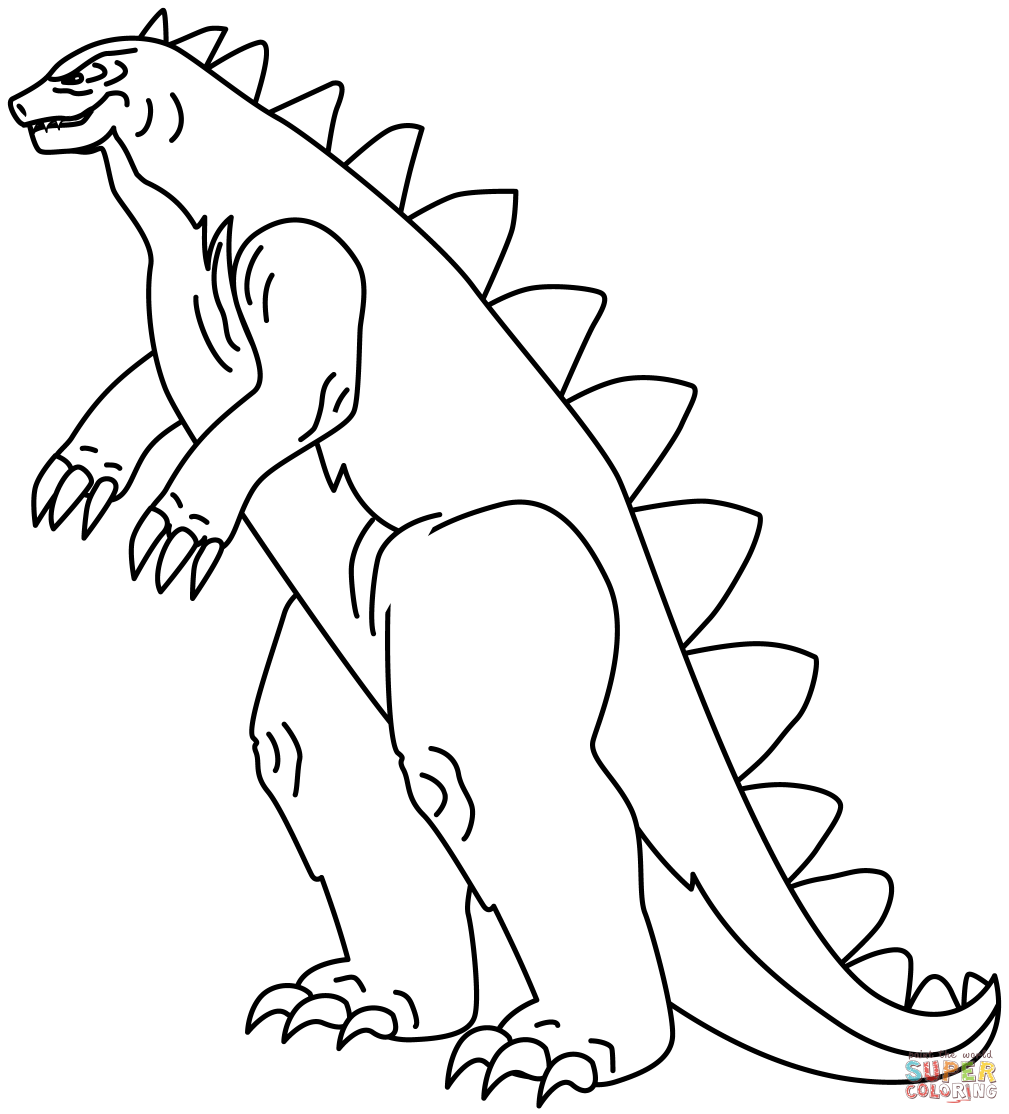 atividade Godzilla para crianças