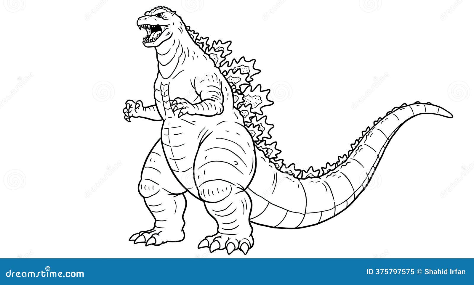 imagens do Godzilla para imprimir e colorir