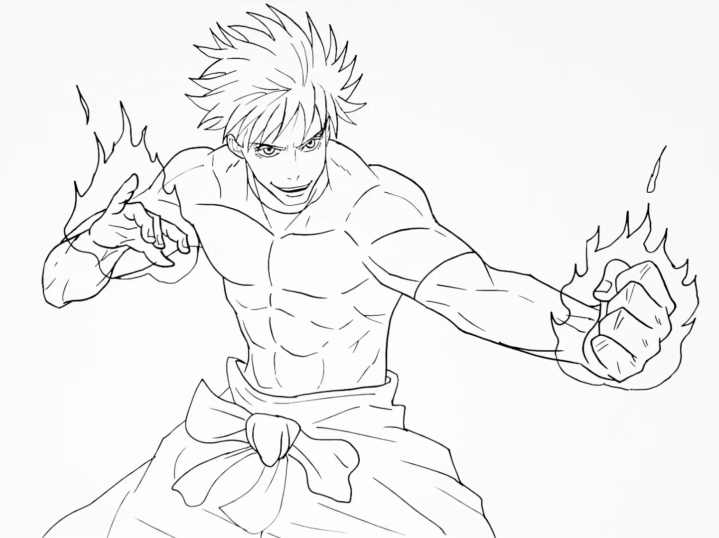 cores gojo anime