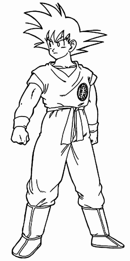 goku gt para colorir