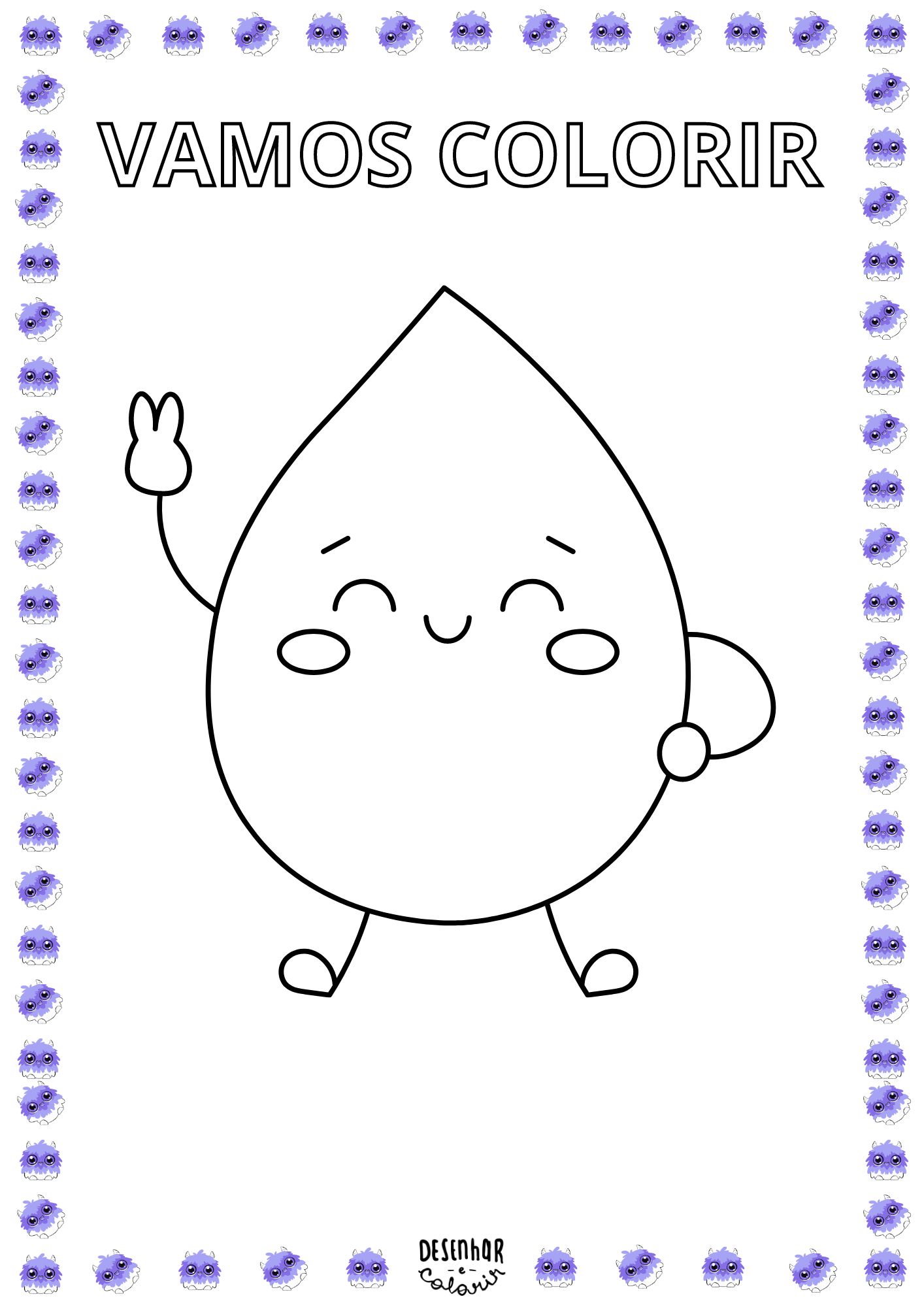 desenho de gota d