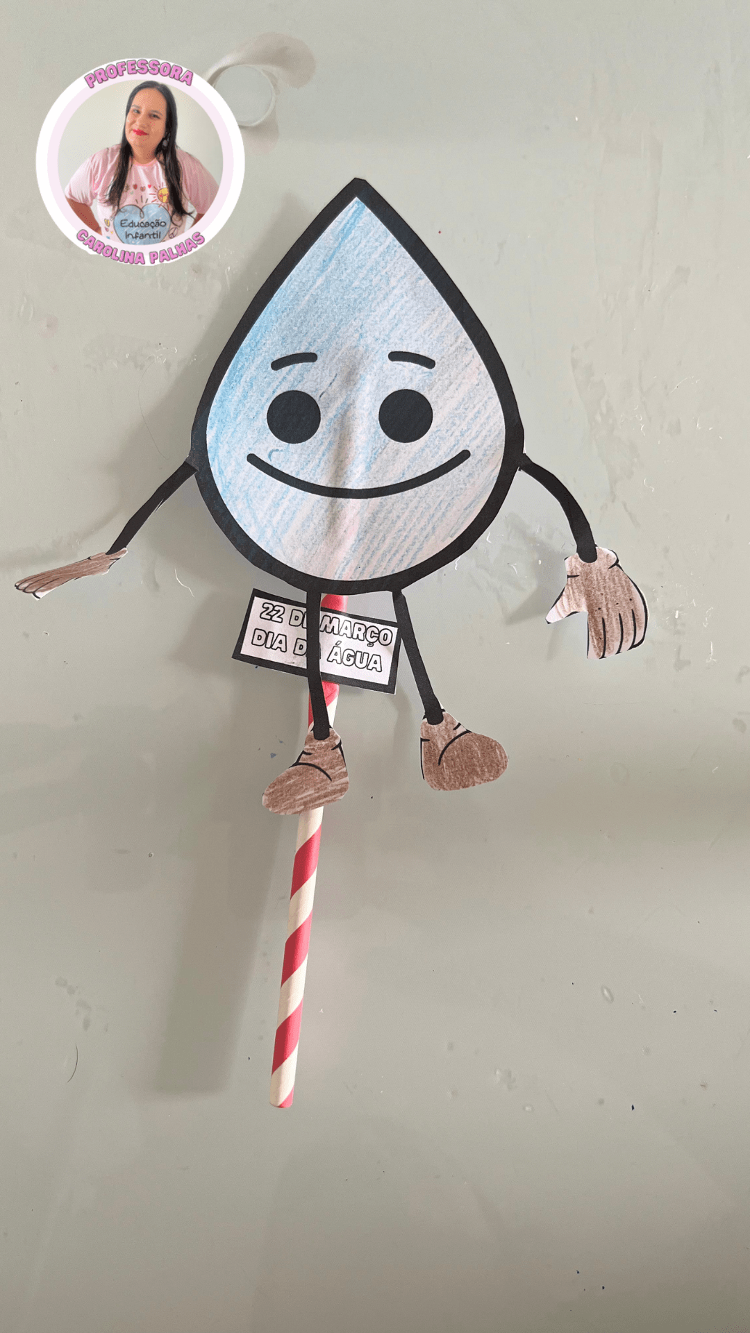 pintar gota de água com lápis de cor