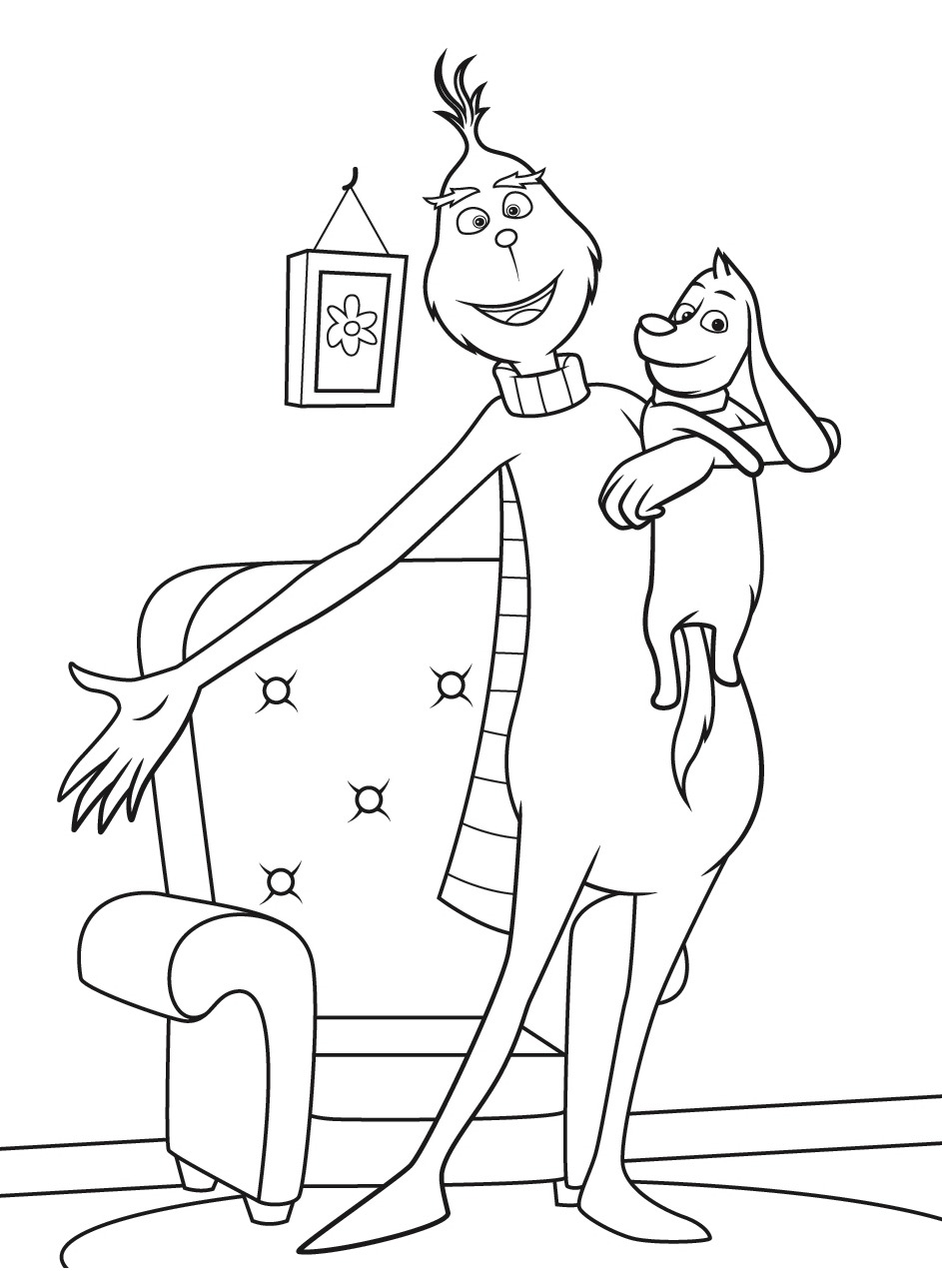 desenho do grinch para imprimir