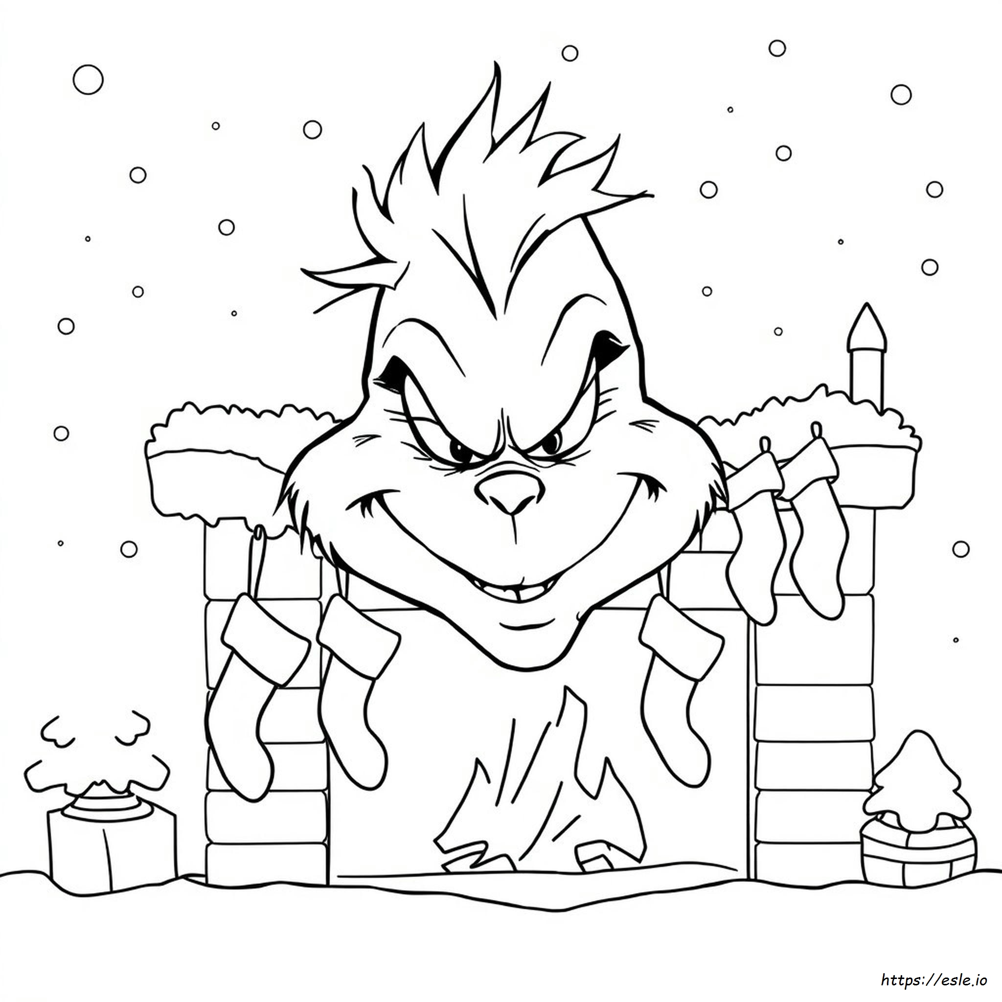 grinch filme para colorir