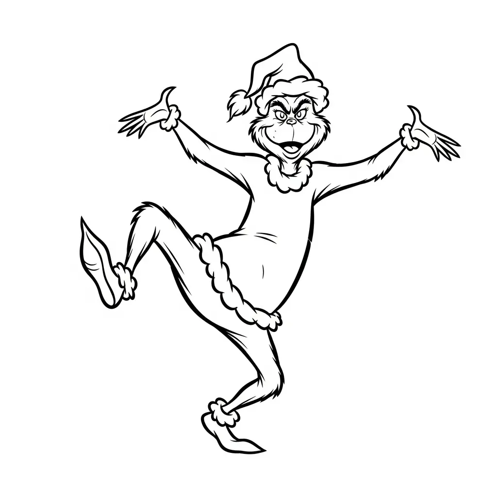 grinch pdf para colorir