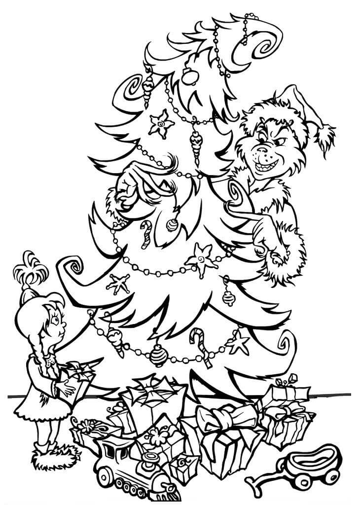 desenho do grinch simples